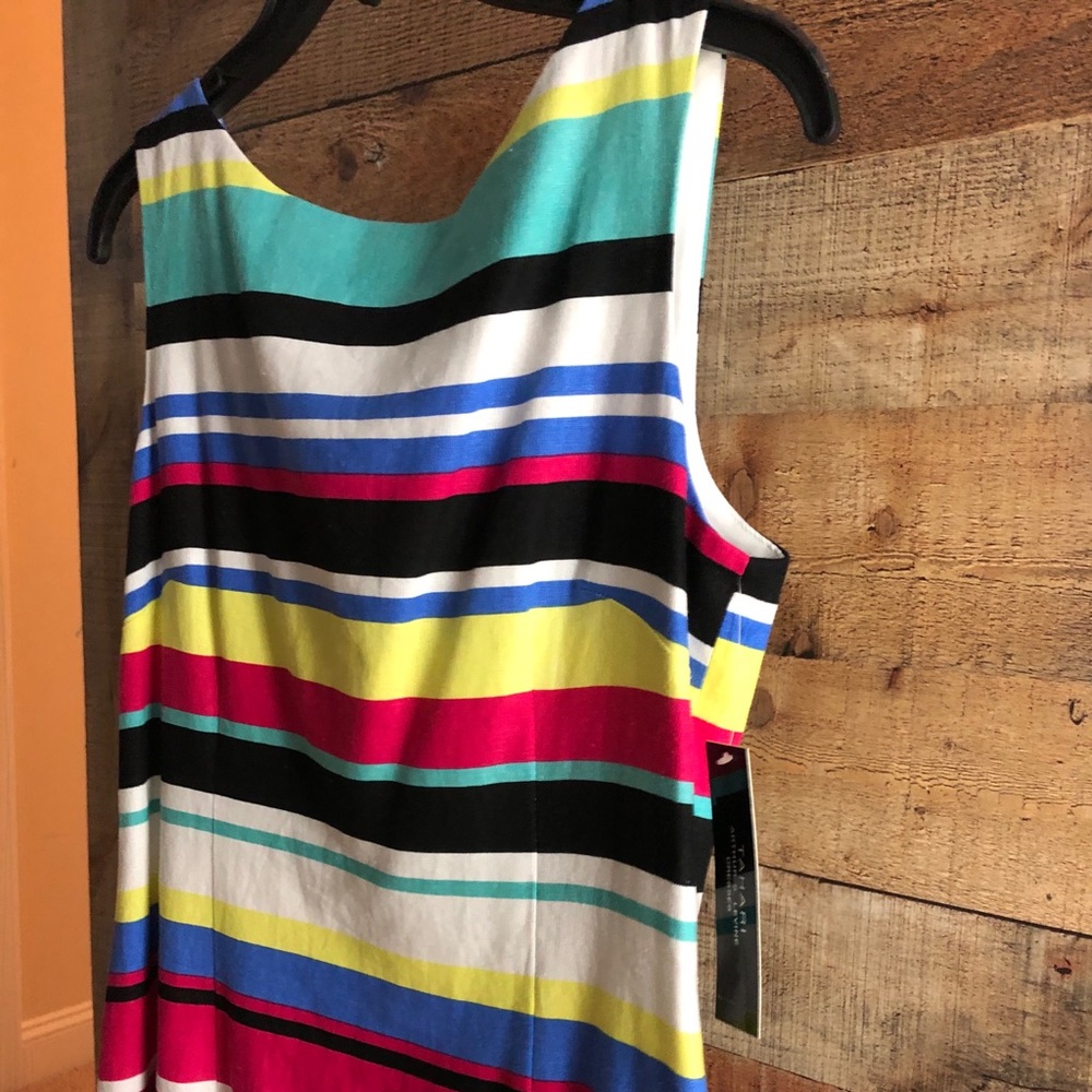 Tahari striped linen dress - NWT